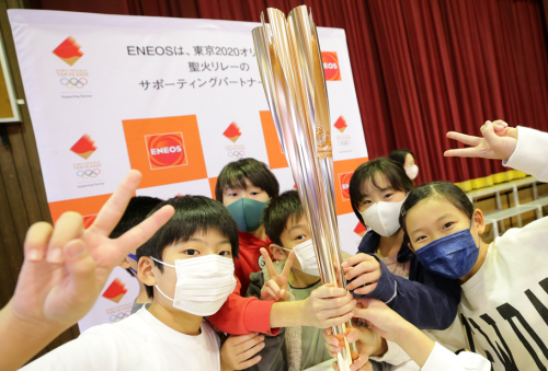 2020☆１　メモリアル　聖火トーチフォトスポットリレーキャラバン